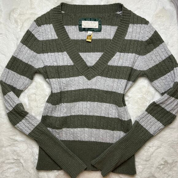 American Eagle Outfitters Striped Wool Blend Sweater - Picture 1 of 6
